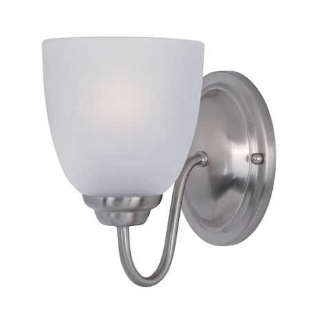 Maxim Lighting Stefan 1-Light 5" Wide Satin Nickel Vanity Light 10071FTSN